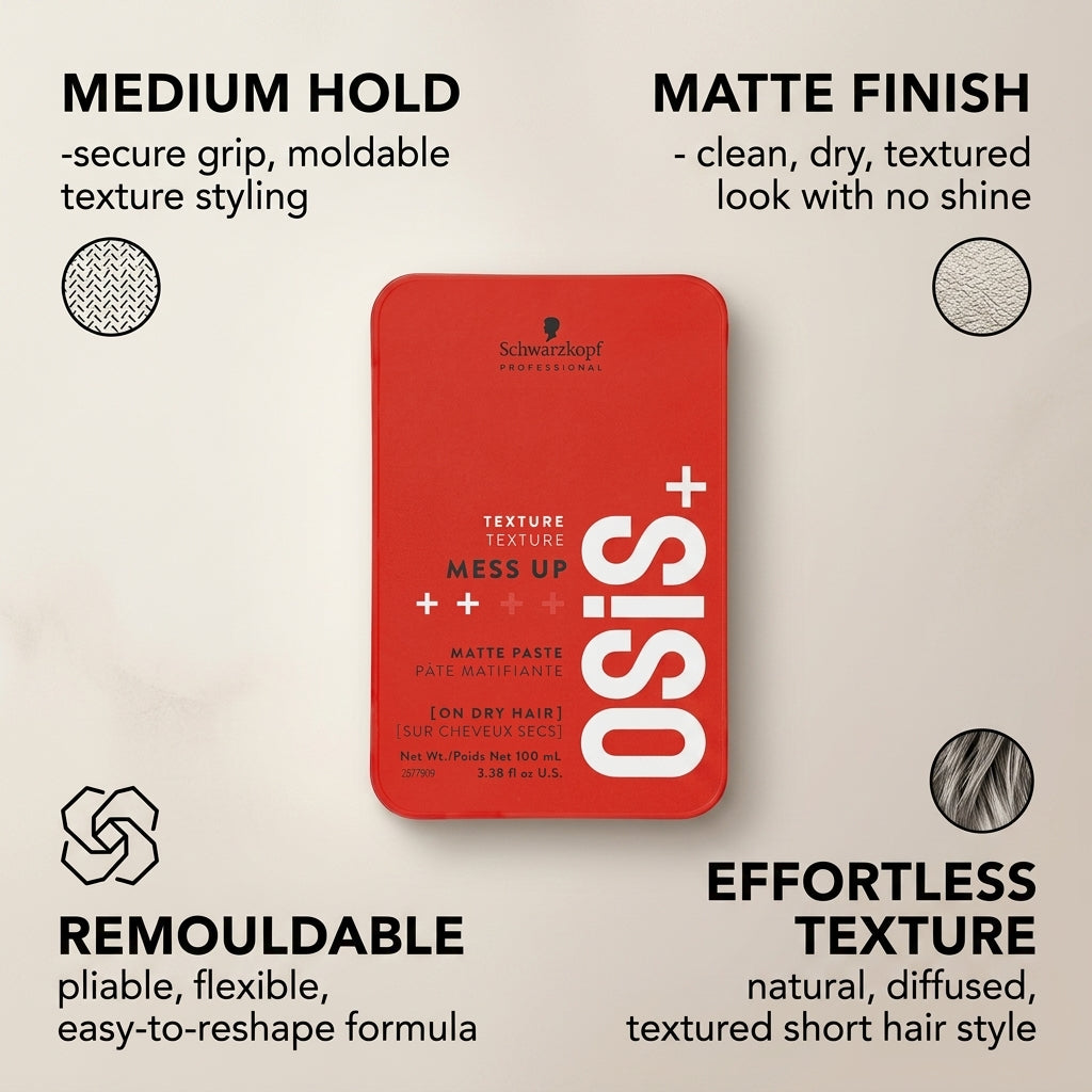 Osis+ Mess Up Styling Paste 100ml - Hair Styling Product
