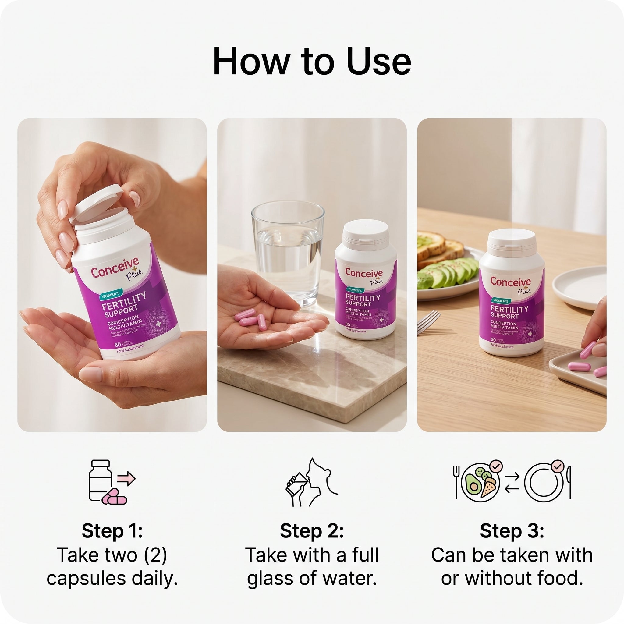 Conceive Plus Women Fertility Support 60 Tablets