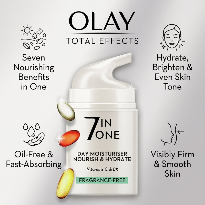 Olay Total Effects Moisturiser Fragrance Free 50ml