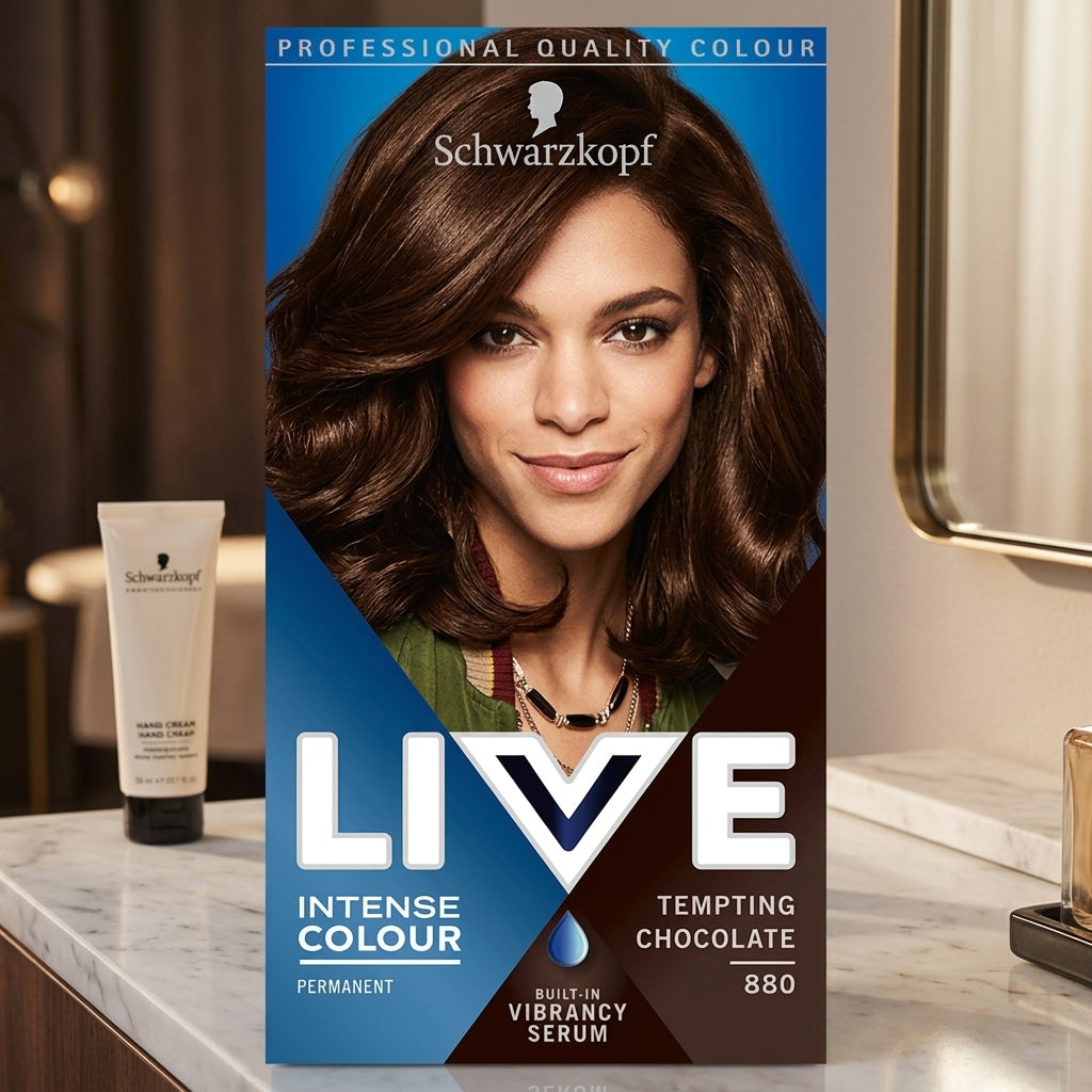 Schwarzkopf LIVE Intense Colour Permanent Hair Dye Tempting Chocolate 880