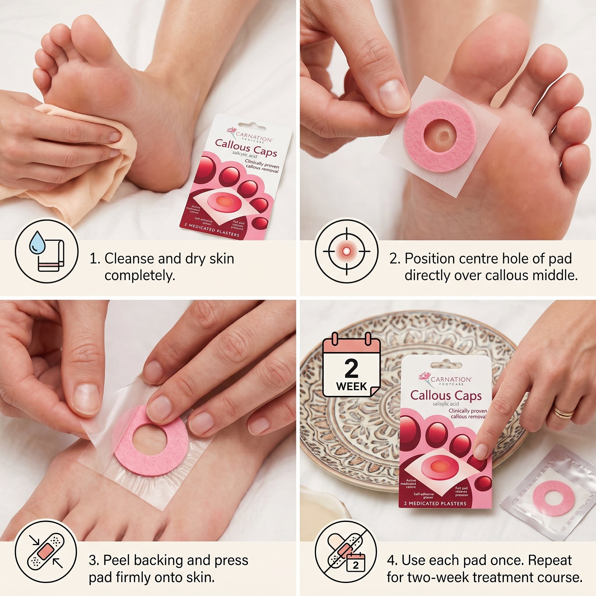 Carnation Callous Caps 2 Plasters