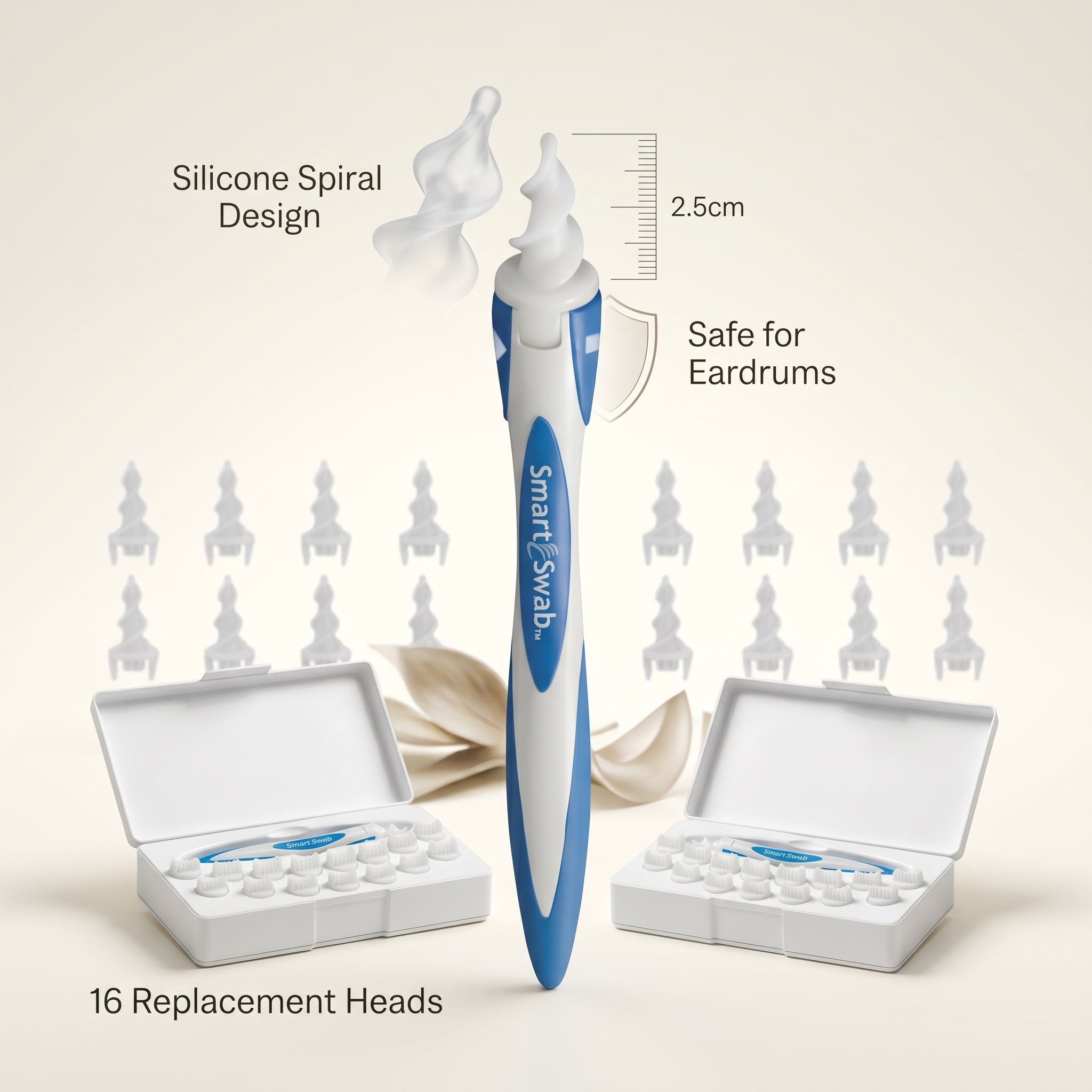 Smart Swab Soft Spiral Ear Cleaner Safe Ear Wax