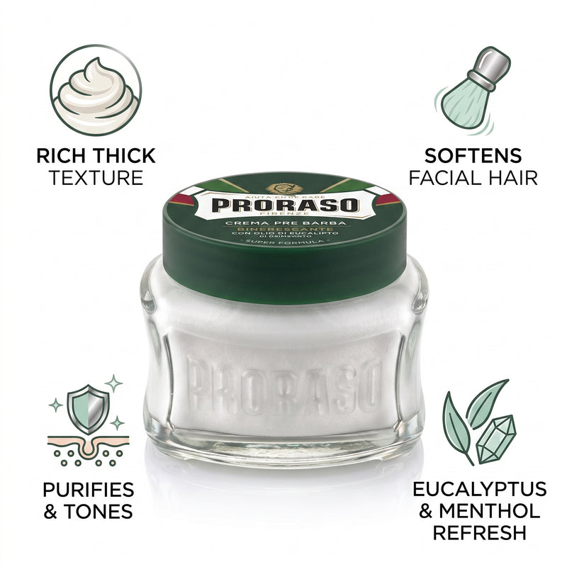 Proraso Refreshing Pre-Shave Cream With Eucalyptus Oil 100ml