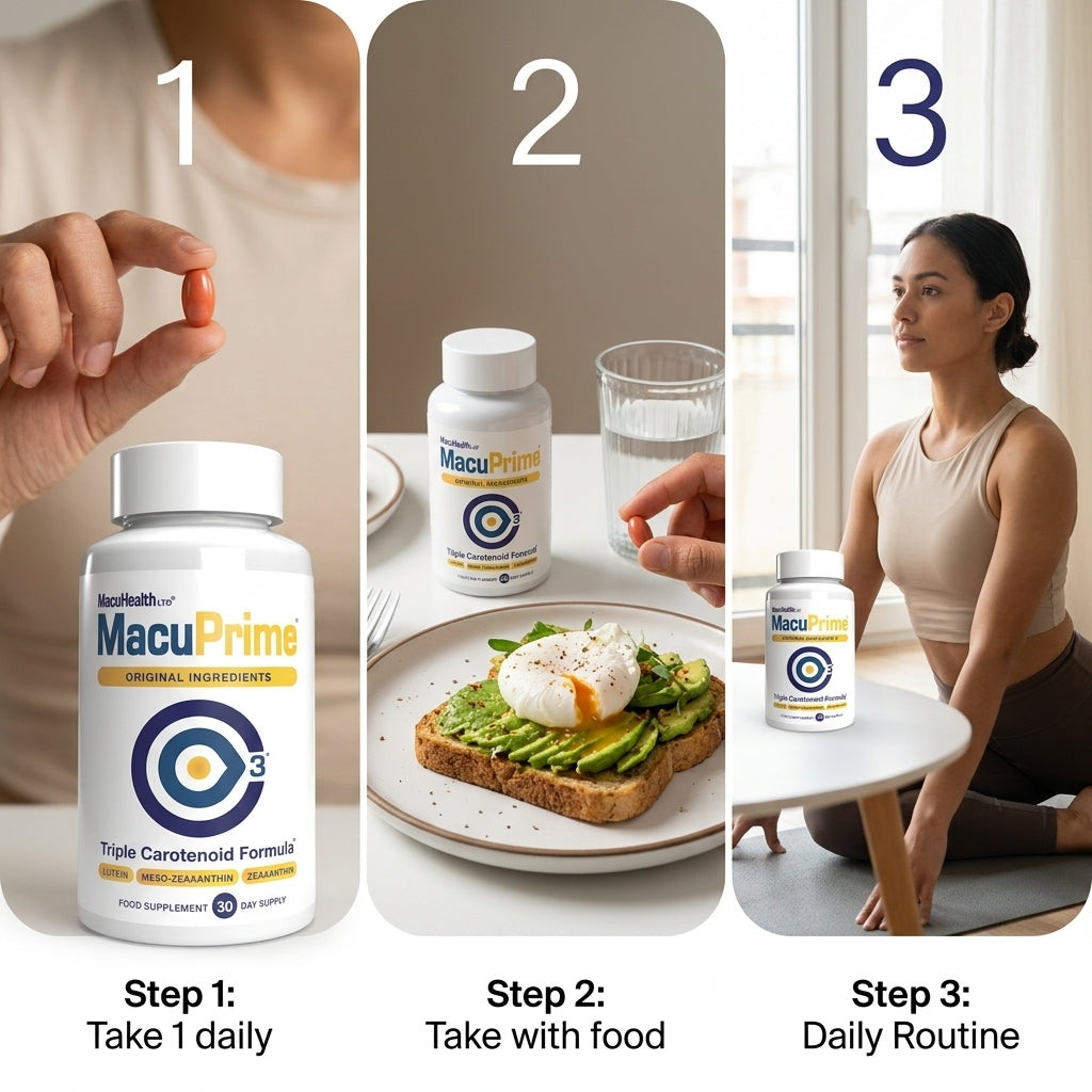 MacuPrime 30 Days Supply Food Supplement Original Ingredients