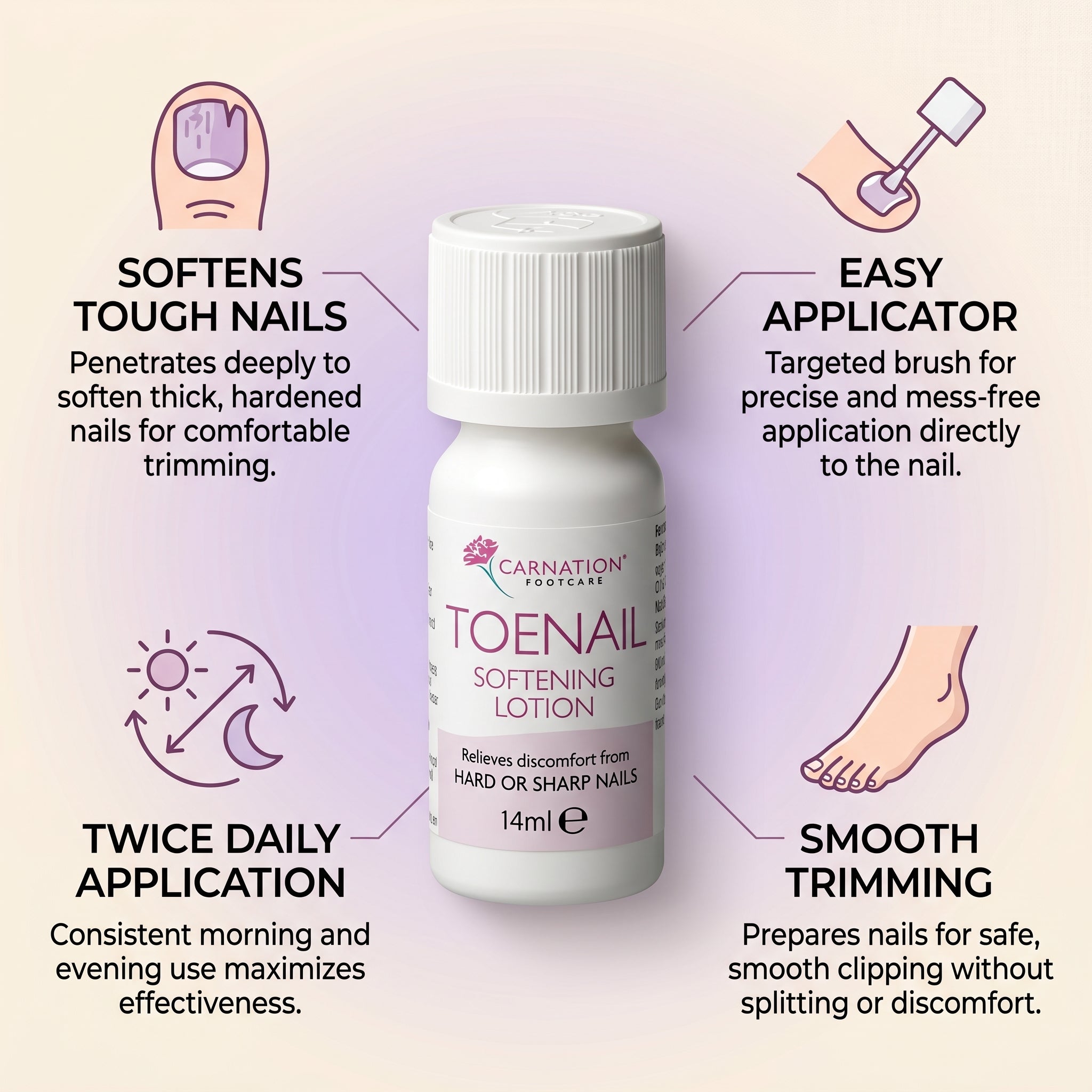 Carnation Toenail Softening Lotion 14ml