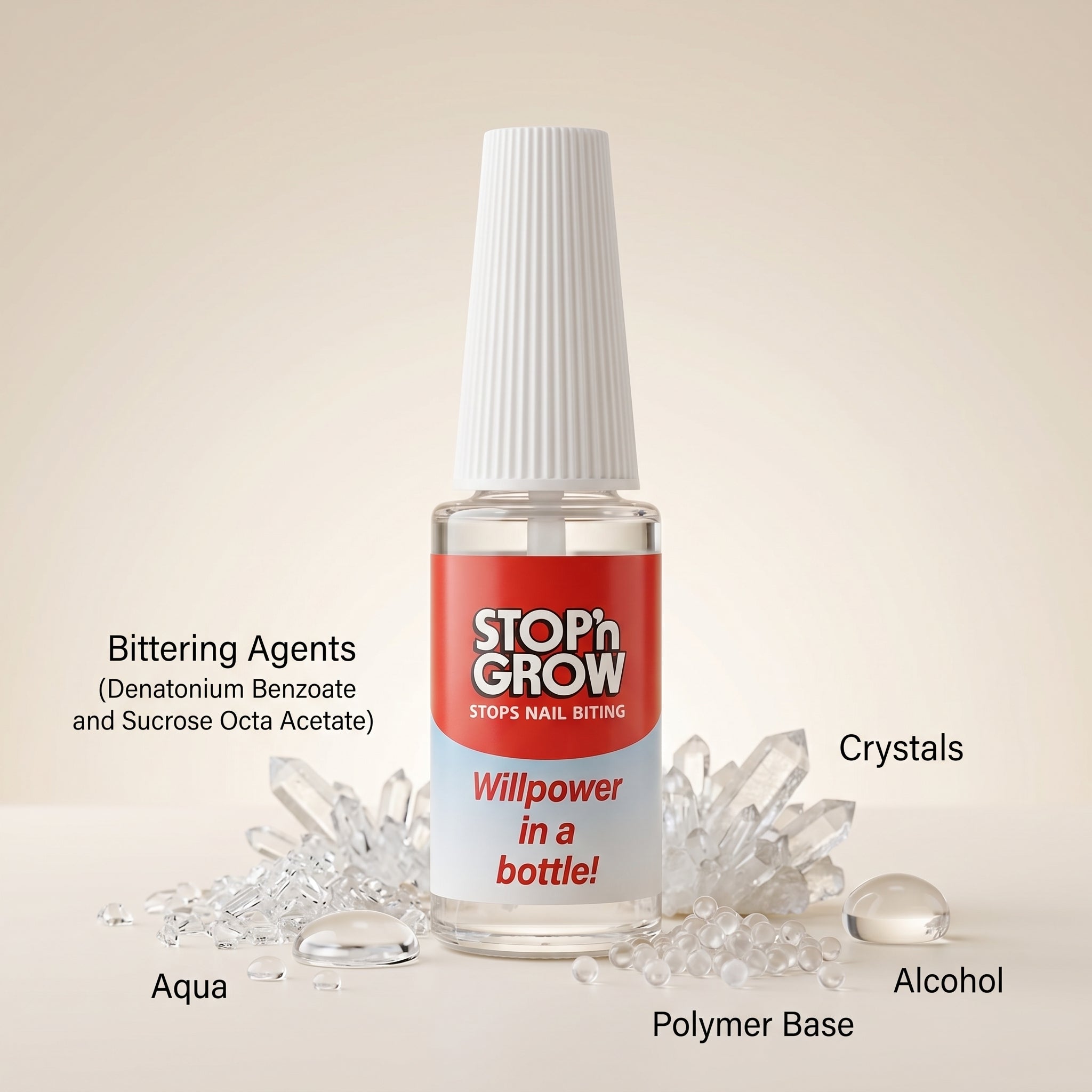 Stop N Grow Stops Nail Biting Deterrent 7.5ml