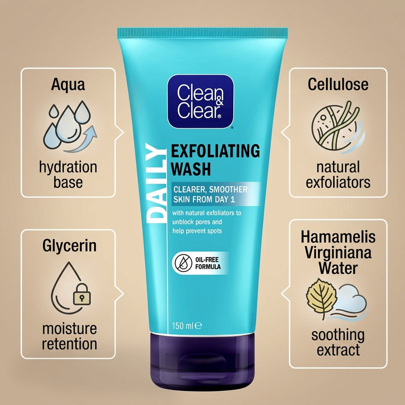 Clean & Clear Exfoliating Daily Wash 150ml