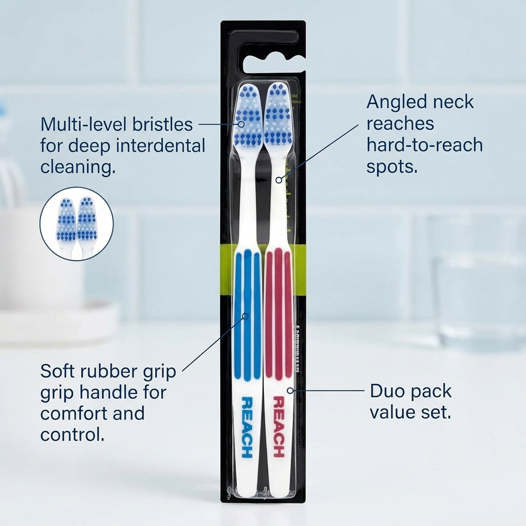 Reach Interdental Medium Duo Toothbrush 2g