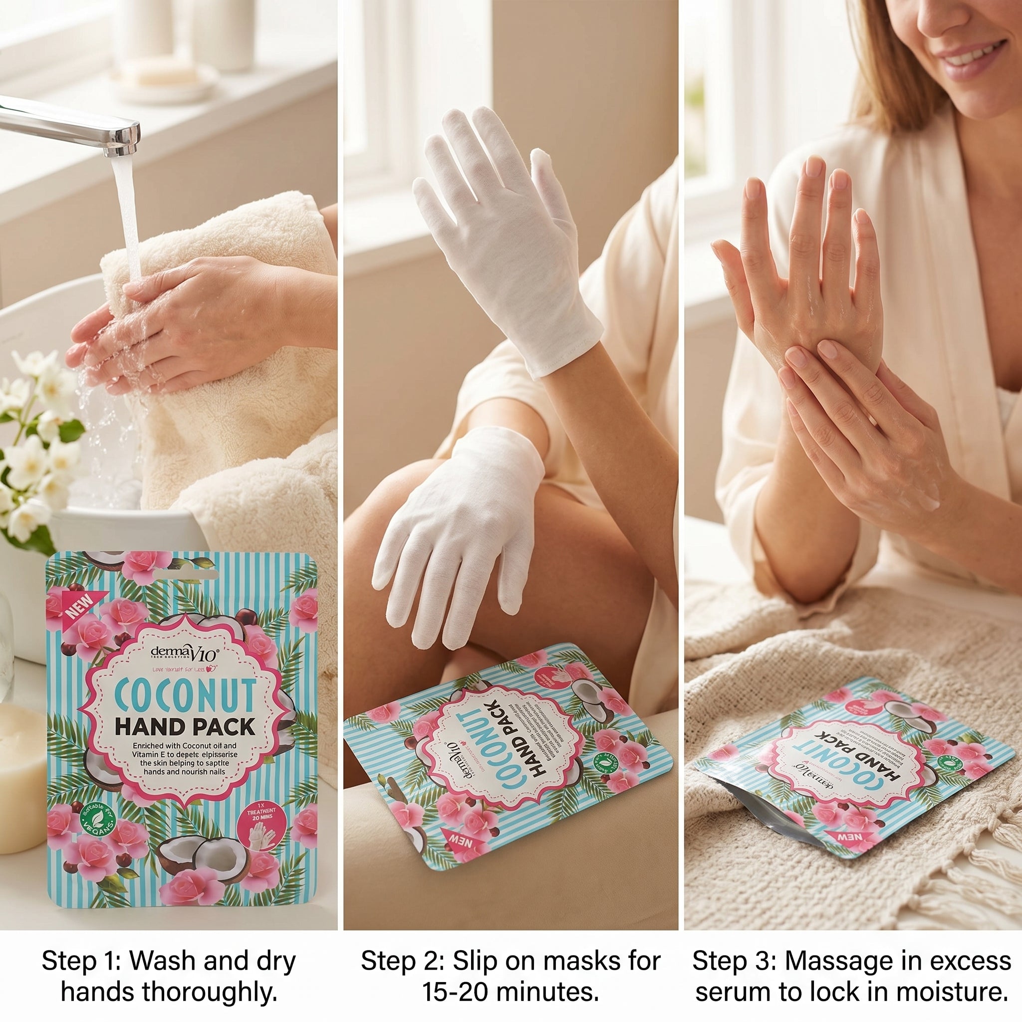 Derma V10 Coconut Hand Pack