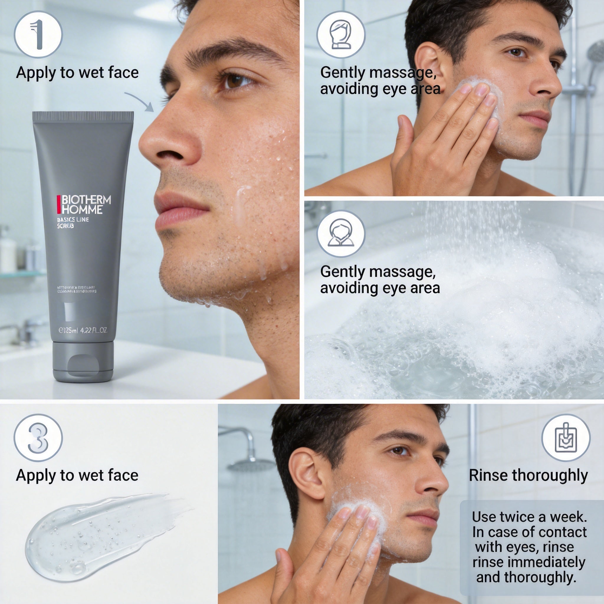 Biotherm Homme Basics Lines Scrub 125ml