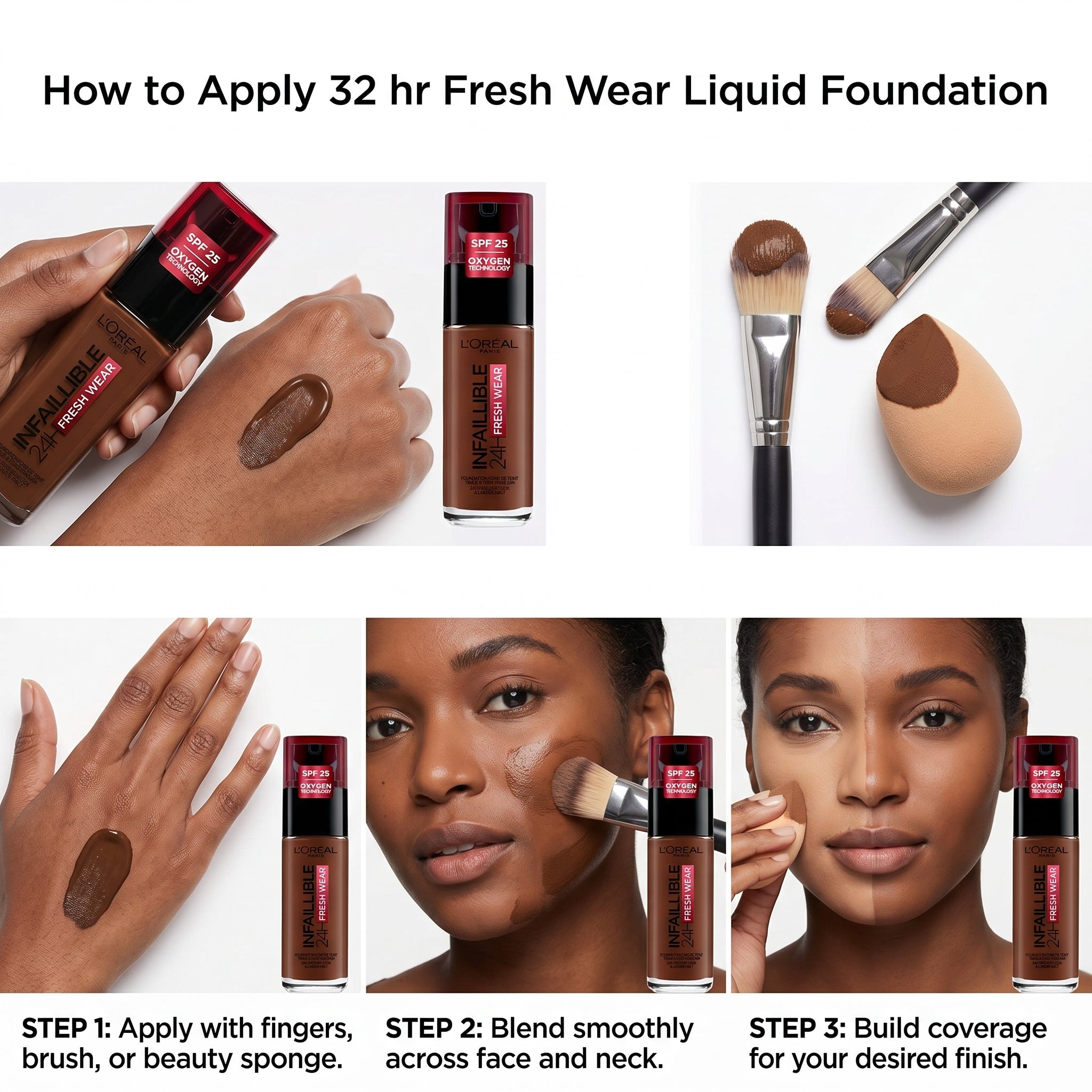 32 hr Fresh Wear Liquid Foundation 390 Ebony | Makeup