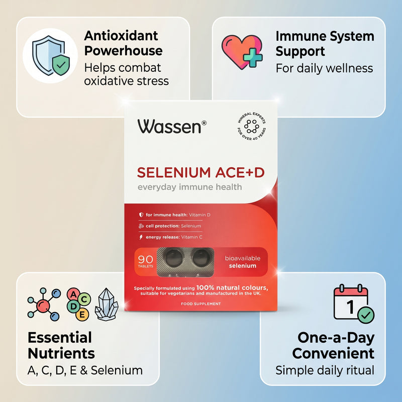 Wassen Selenium ACE + Vitamin D 90s