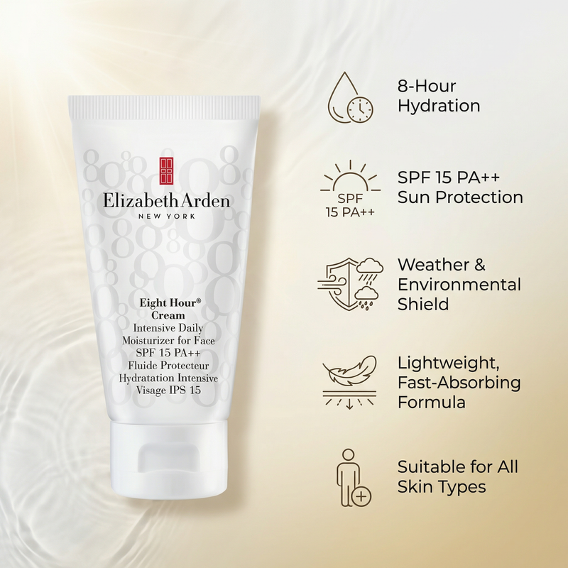 Elizabeth Arden eight hour cream Intensive Daily Moisturiser SPF 15 PA++ 50ml
