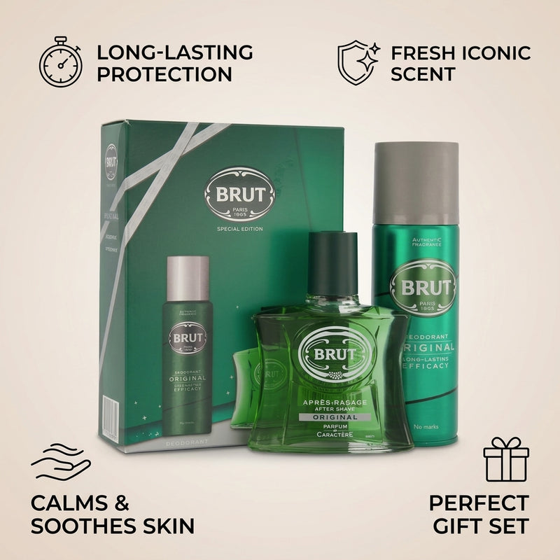 Brut Original Special Edition Aftershave + Deodorant Gift Set