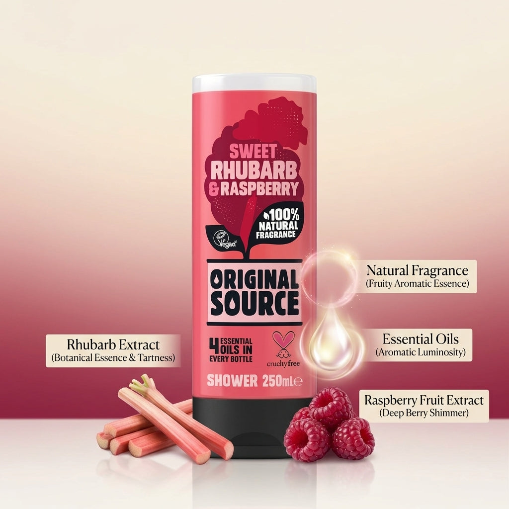 Original Source Sweet Rhubarb & Raspberry Shower Gel 250ml