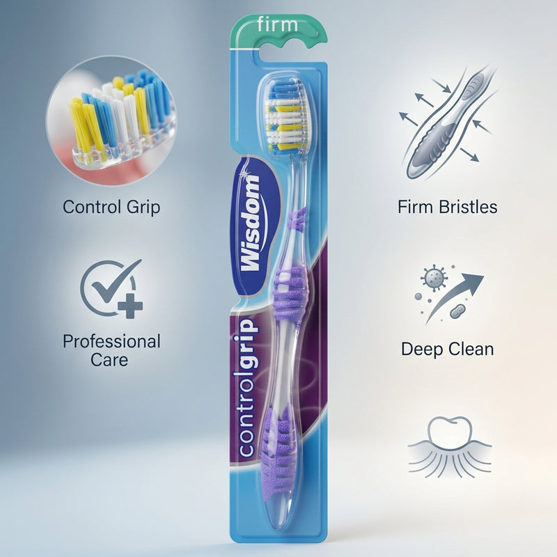 Wisdom Control Grip Toothbrush Firm