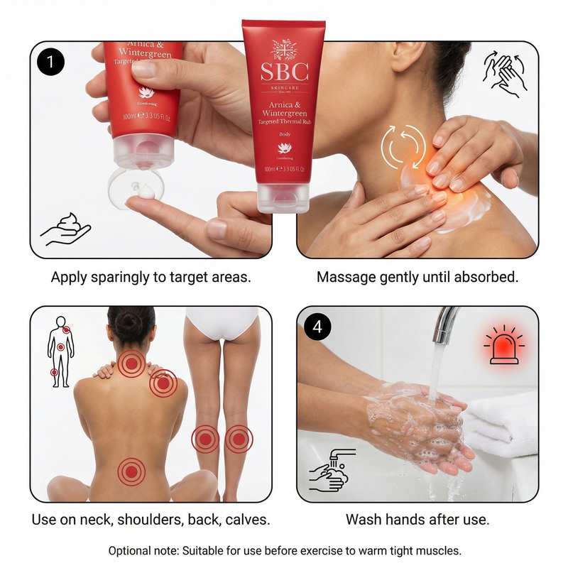 SBC Skincare Arnica & Wintergreen Targeted Thermal Rub 100ml