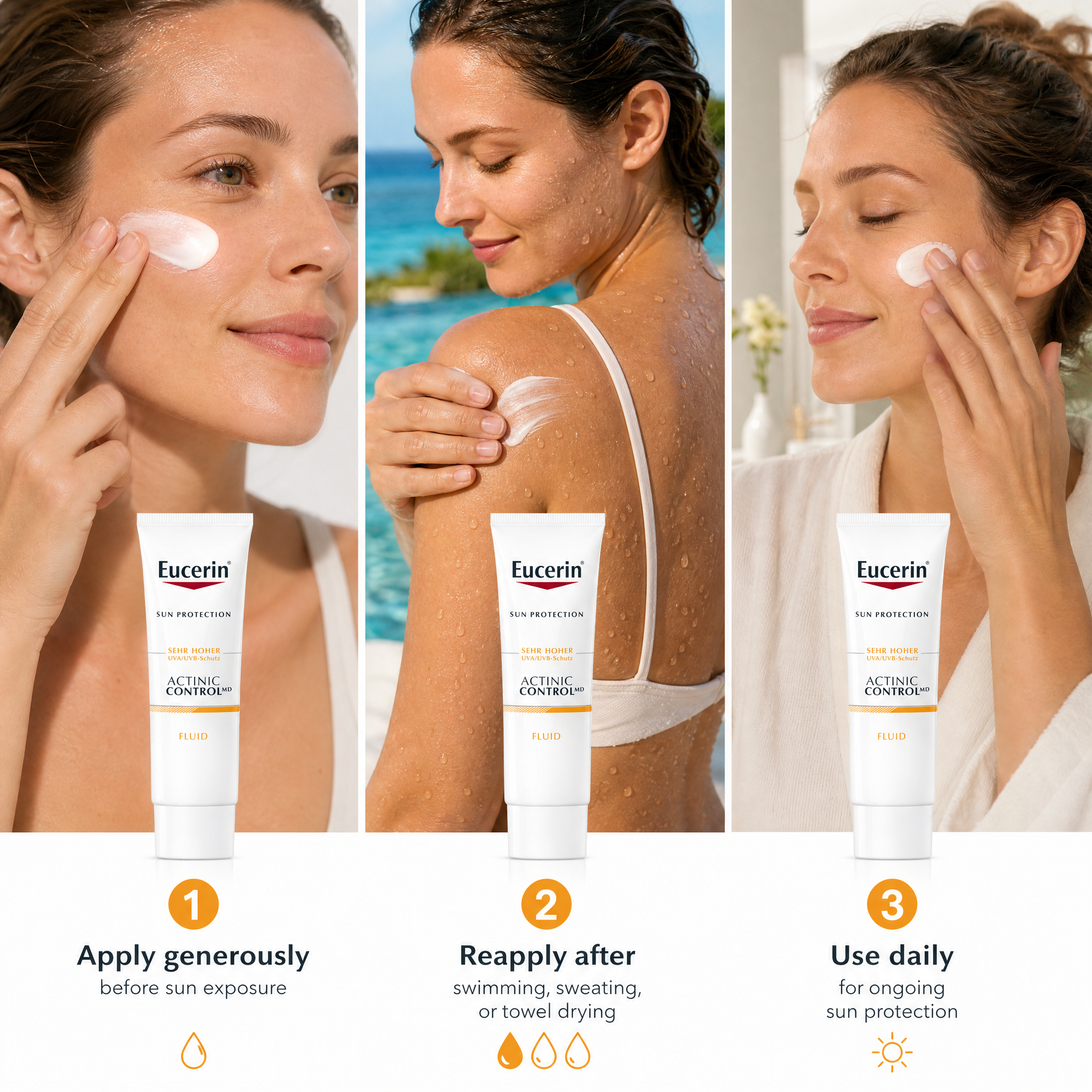 Eucerin Sun Actinic Control MD Sun Cream SPF100 80ml
