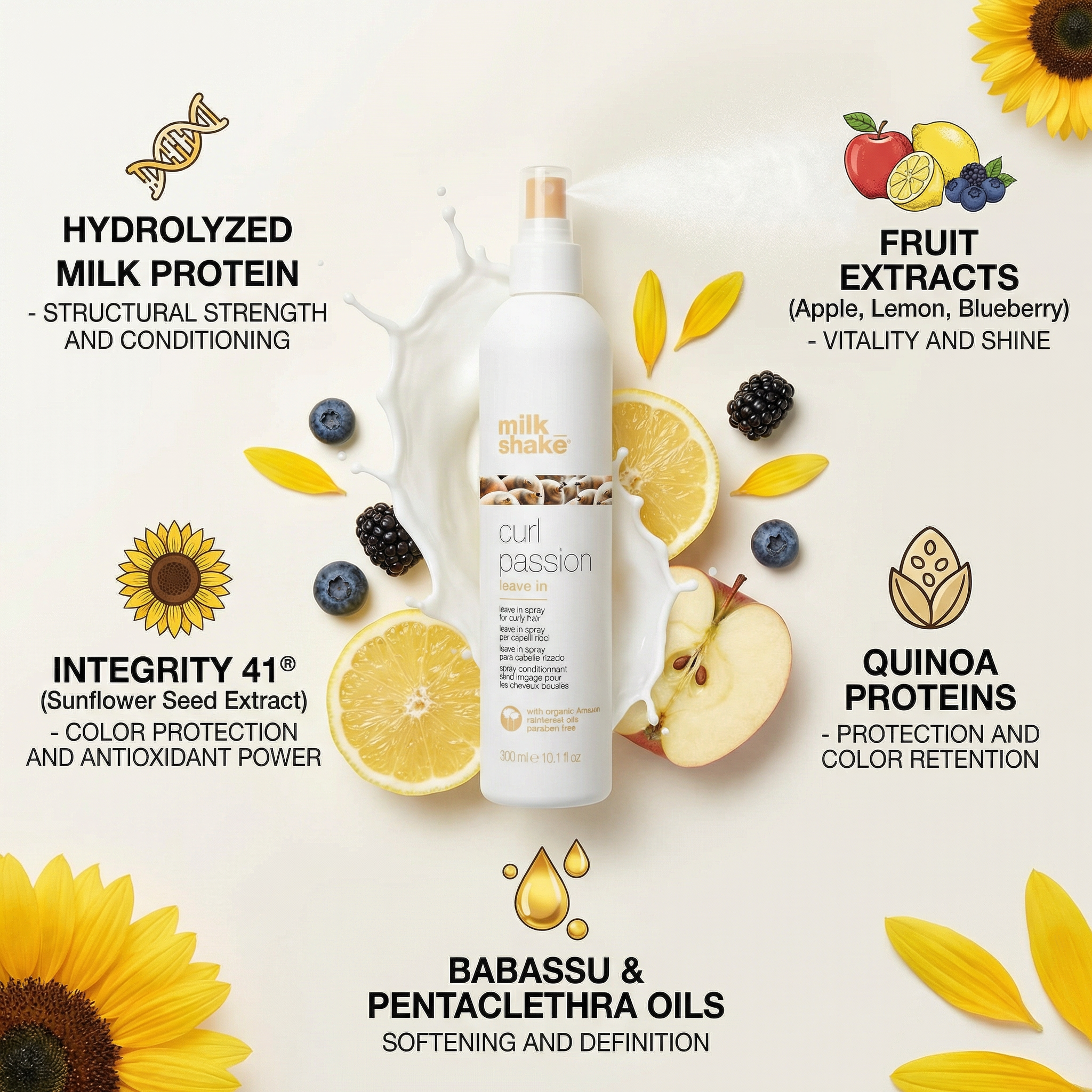 Milk Shake Curl Passion Leave In Conditioner 300 Ml For Curly Hair