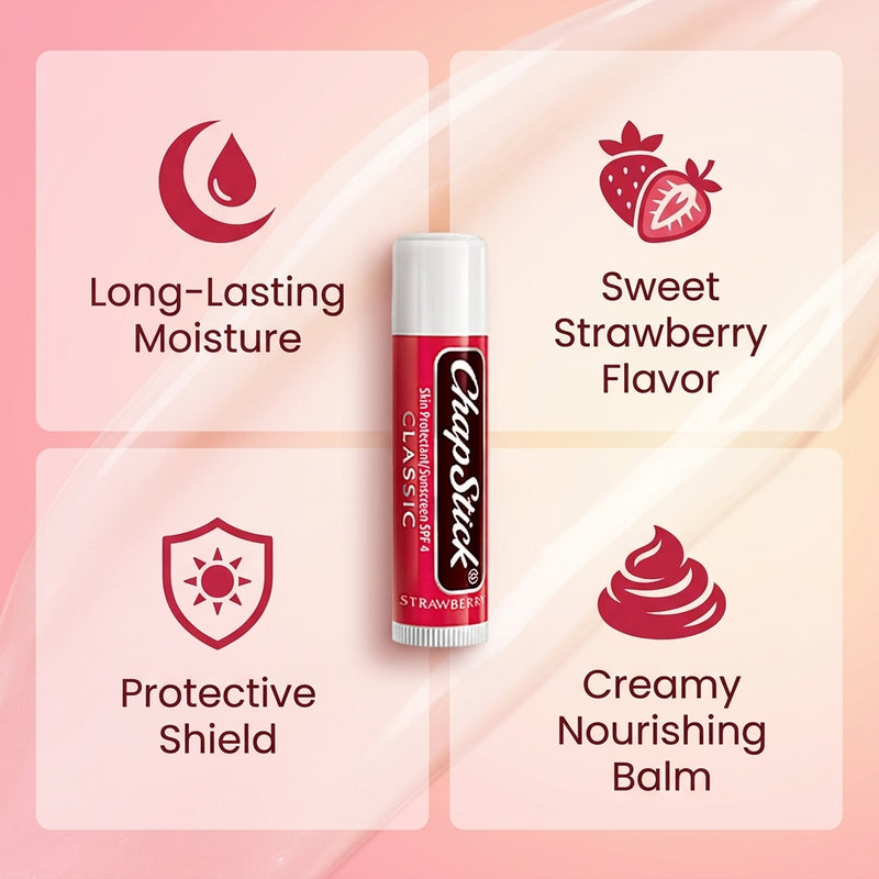 ChapStick Classic Lip Balm Strawberry 4g