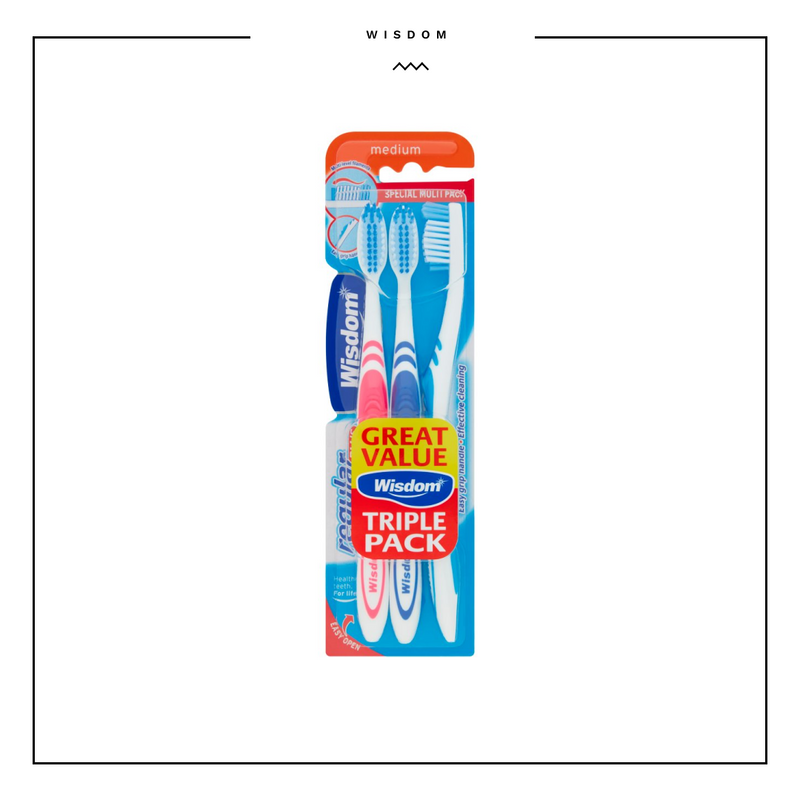 Wisdom 3 Medium Regular Plus Toothbrushes