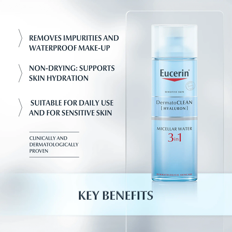 Eucerin DermatoClean Hyaluron Micellar Water 3 in 1 200ml