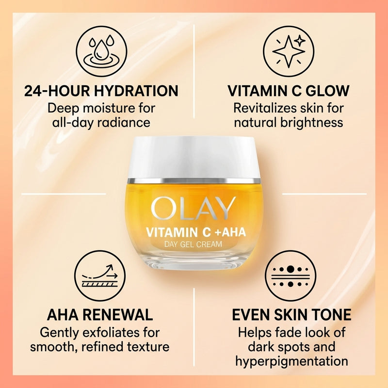 Olay Vitamin C + AHA Hydra Glow Hydrating Gel Day 50ml