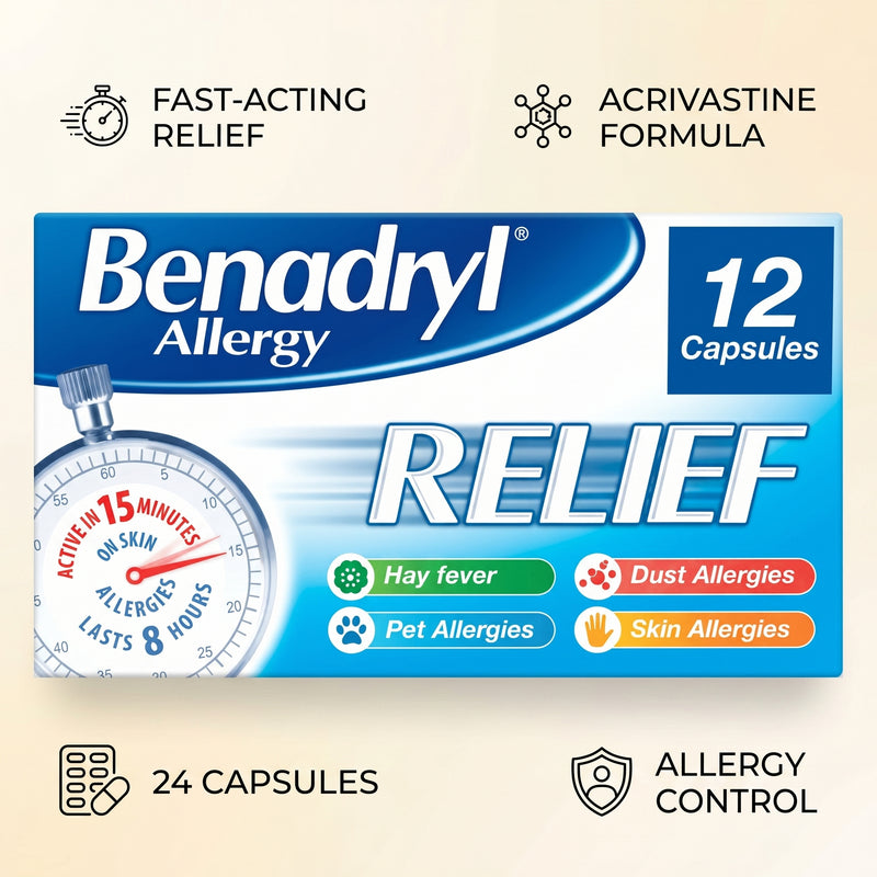 Benadryl Allergy Relief Cap's 24's
