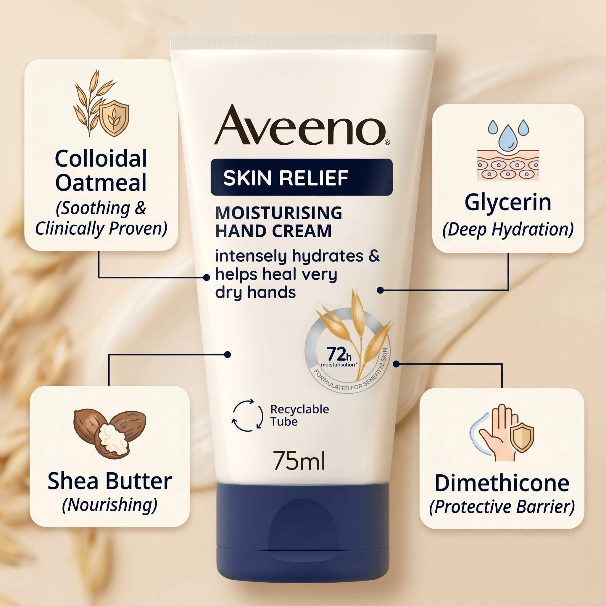 Aveeno Skin Relief Hand Cream 75ml