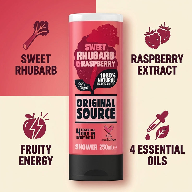 Original Source Sweet Rhubarb & Raspberry Shower Gel 250ml