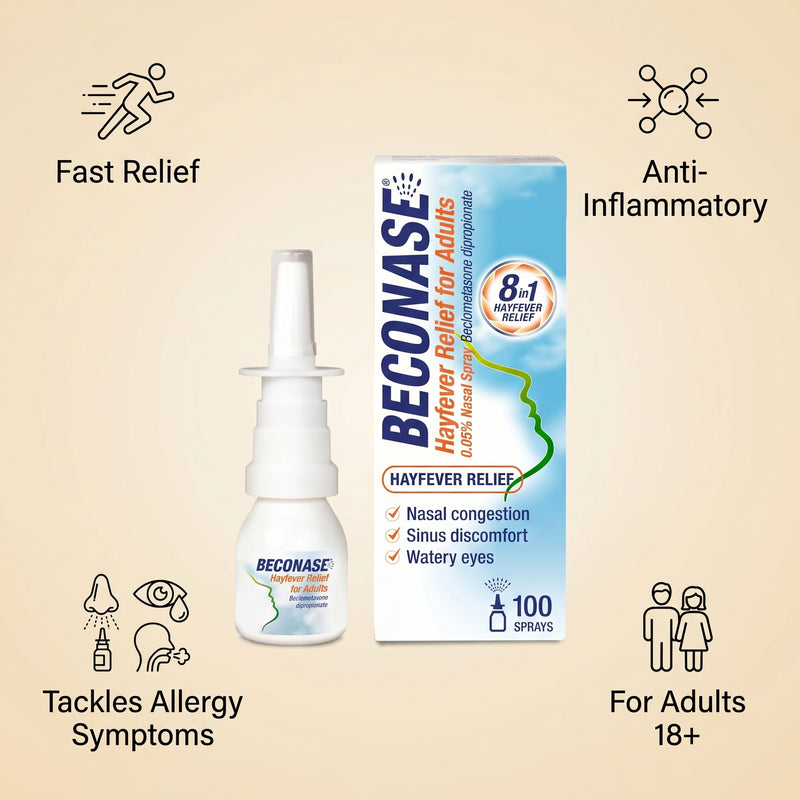 Beconase Hayfever Relief for Adults Nasal Spray 100ml
