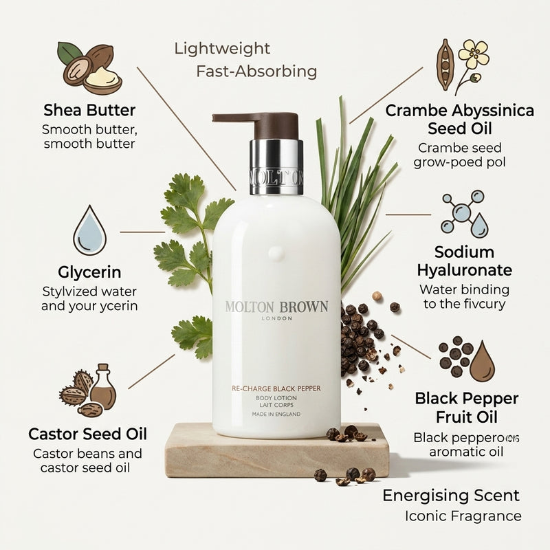 Molton Brown Re-Charge Black Pepper Body Lotion 300ml