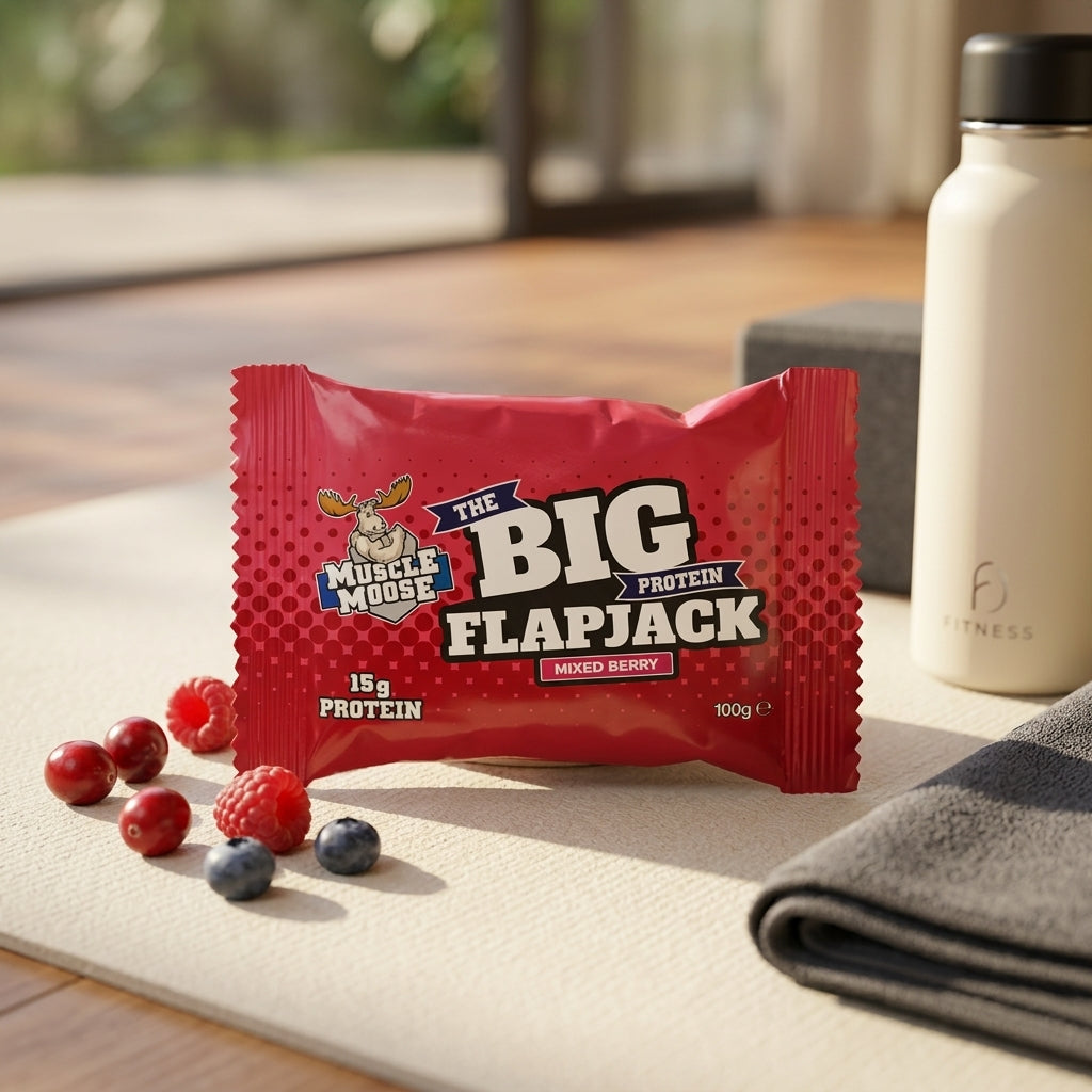 Muscle Moose Big Protein Flapjack Mixed Berry 100g