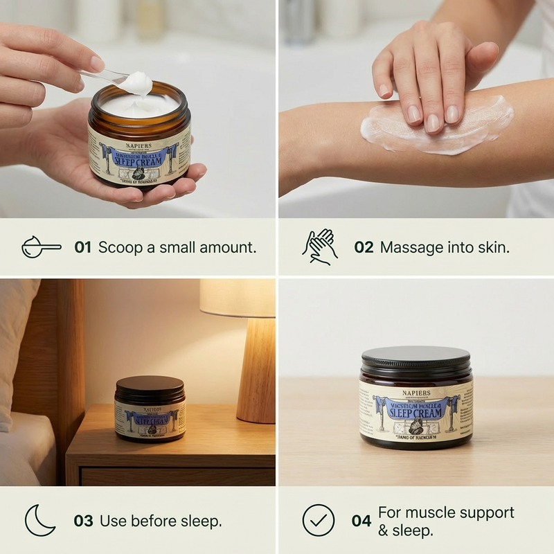 Napiers Magnesium Muscle & Sleep Cream 100ml