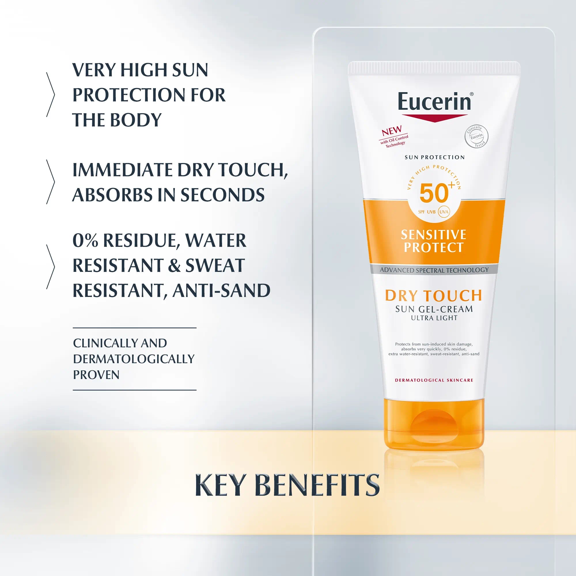 Eucerin Sun Dry Touch Gel-Cream SPF50+ (200ML)