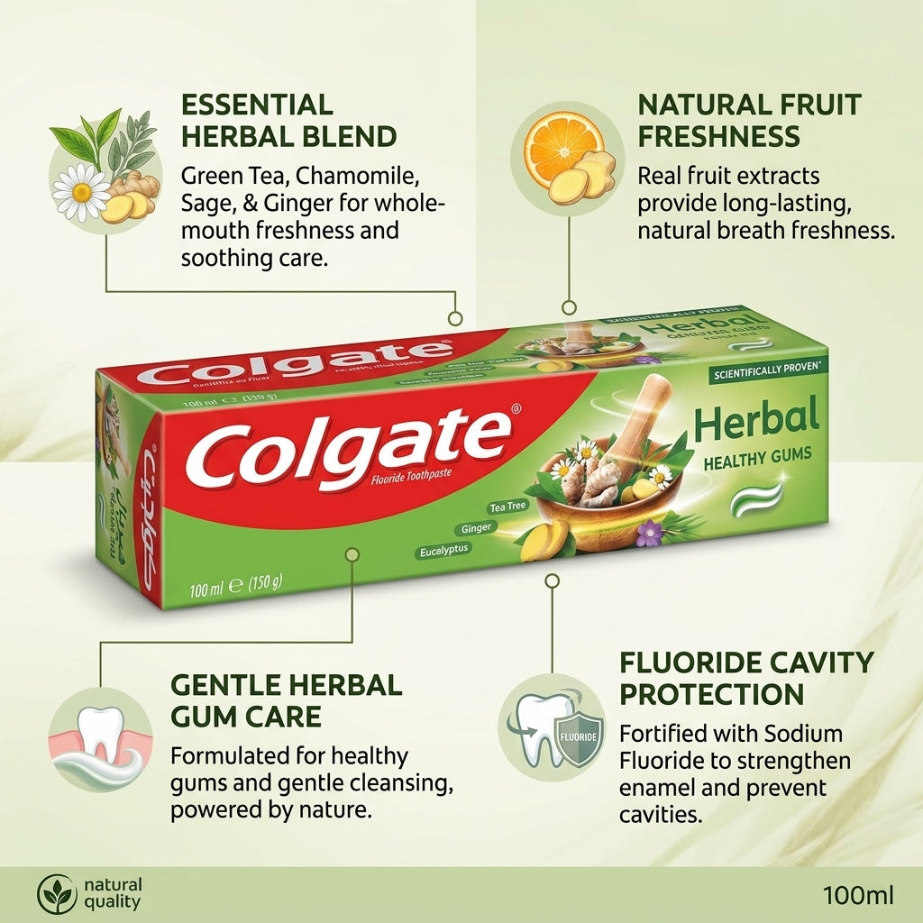 Colgate Herbal Fluoride Toothpaste 100ml