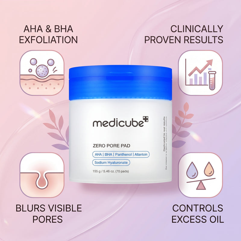 Medicube Zero Pore Pad 2.0 Exfoliating Face Pads 70 pcs