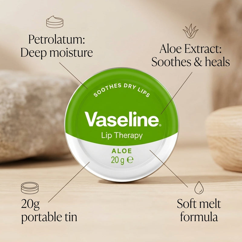 Vaseline Lip Therapy Aloe Vera 20g