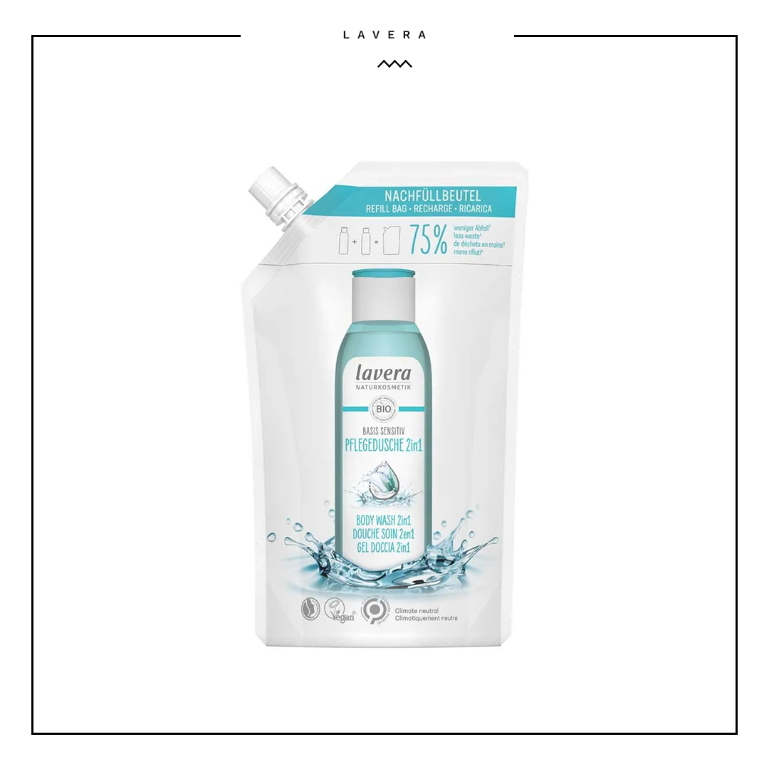 Lavera Basis Body Wash 2in1 (body & hair) Refill 500ml