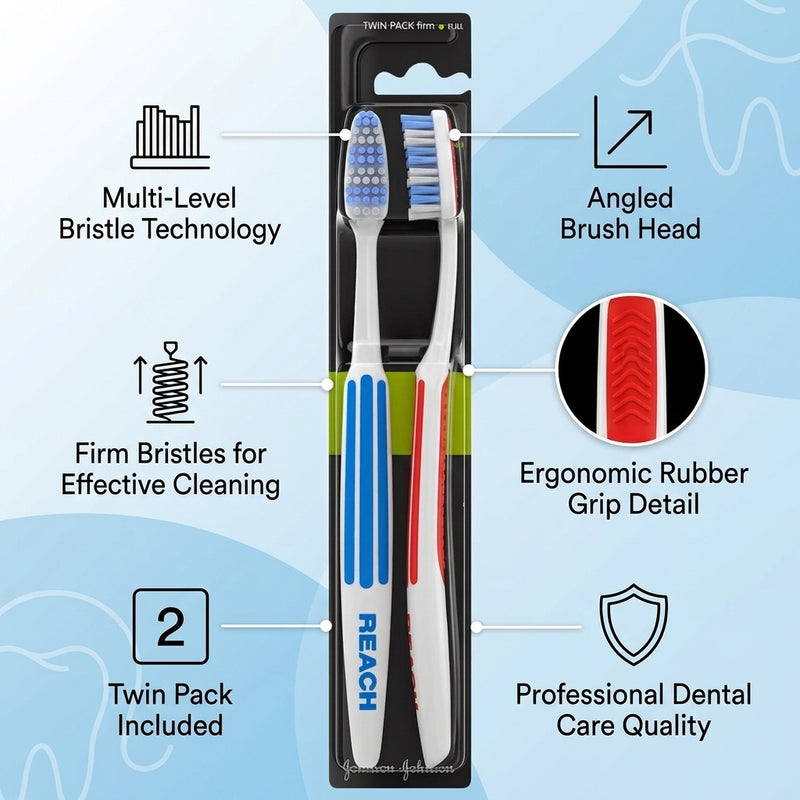 Reach Reach Interdental Firm Toothbrush Twin Pack