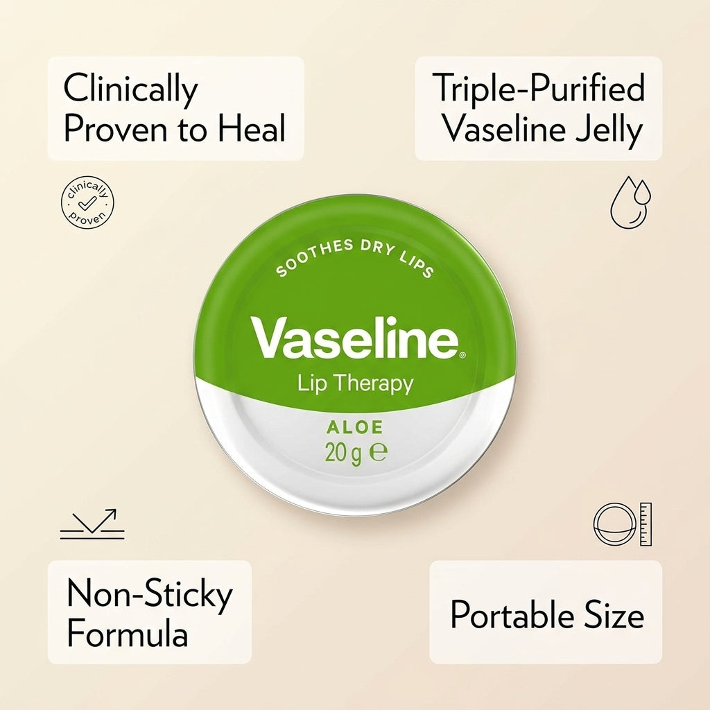 Vaseline Lip Therapy Aloe Vera 20g