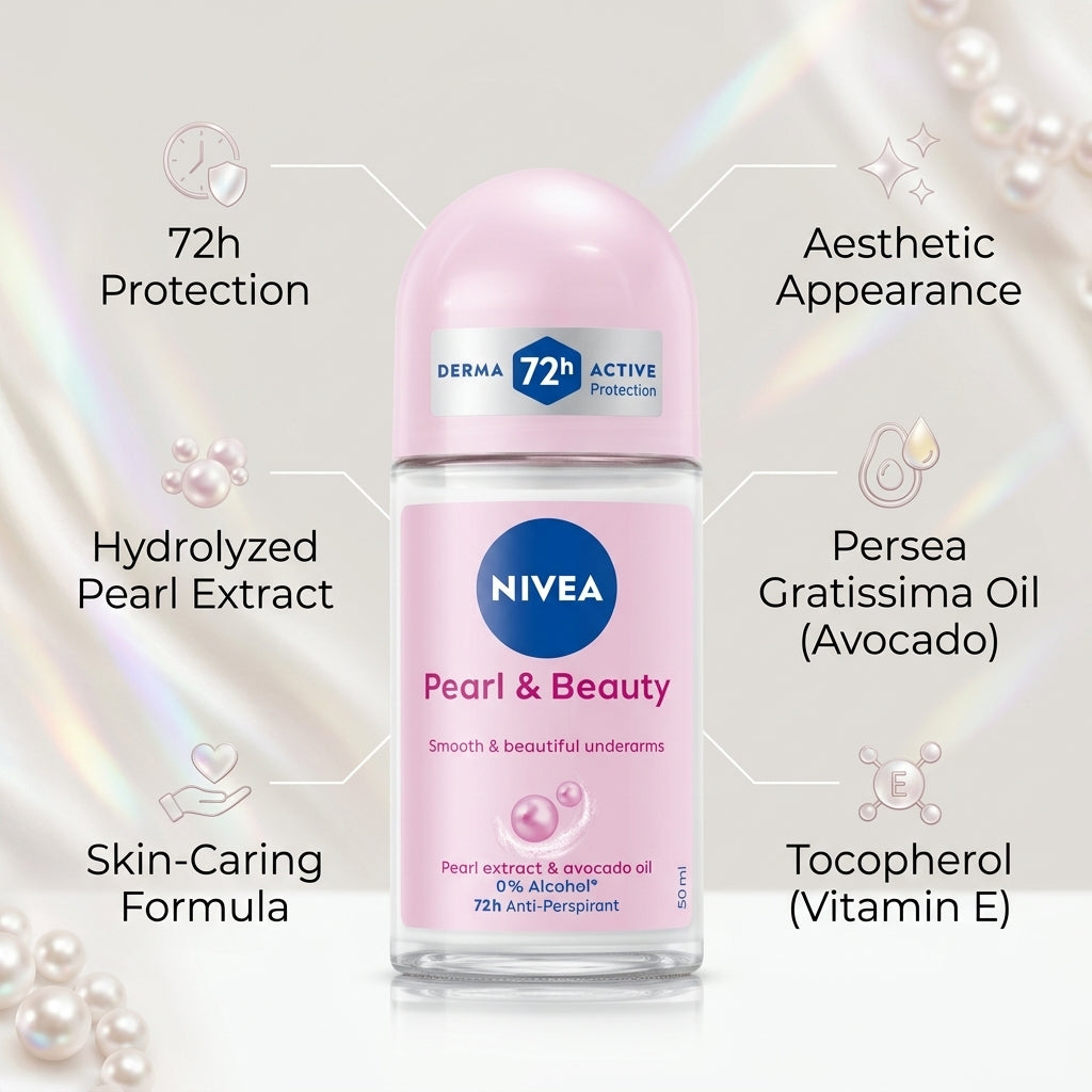 Nivea Pearl & Beauty Anti-Perspirant Roll-On 50ml