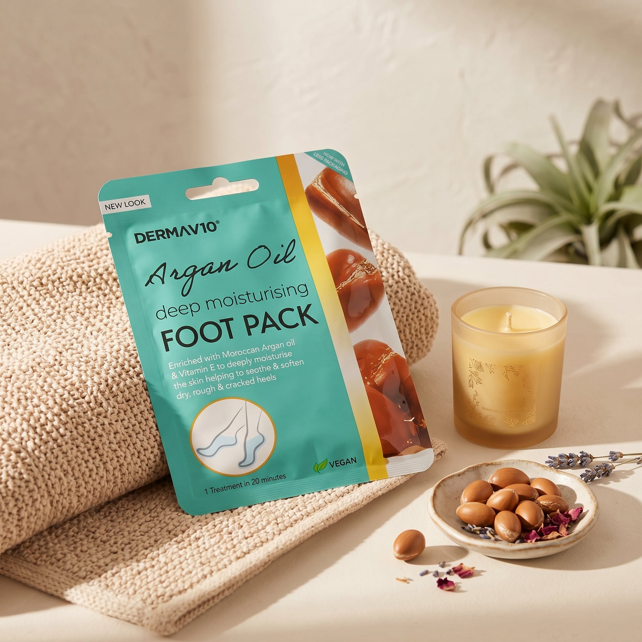 DERMA V10 ARGAN OIL FOOT PACK