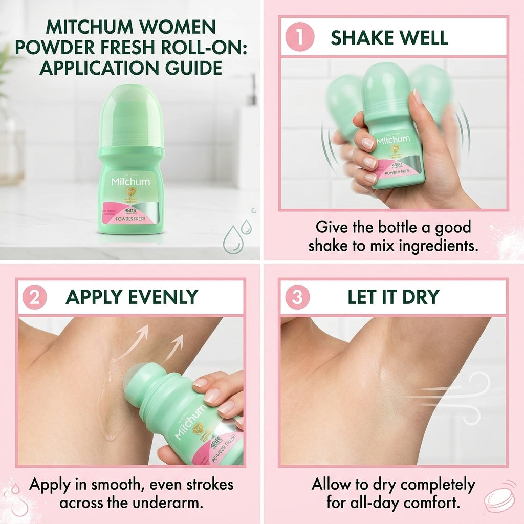 Mitchum Women Powder Fresh Roll On Deodorant 50ml