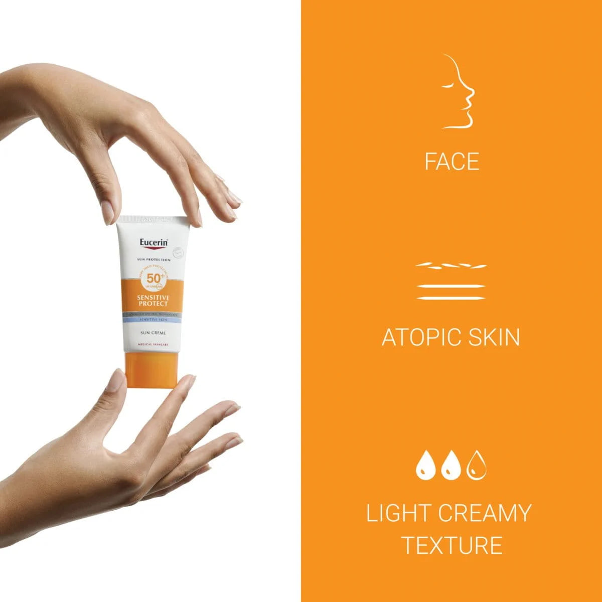Eucerin Sun Sensitive Protect Creme spf50+ (50ml)