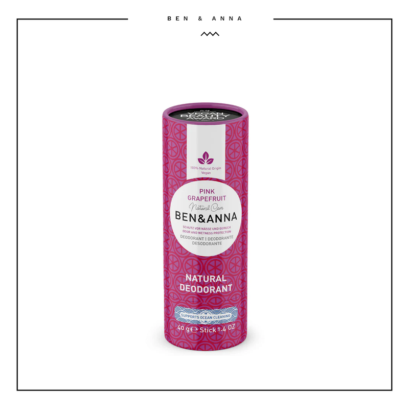 Ben & Anna Pink Grapefruit Deodorant Tube 40g