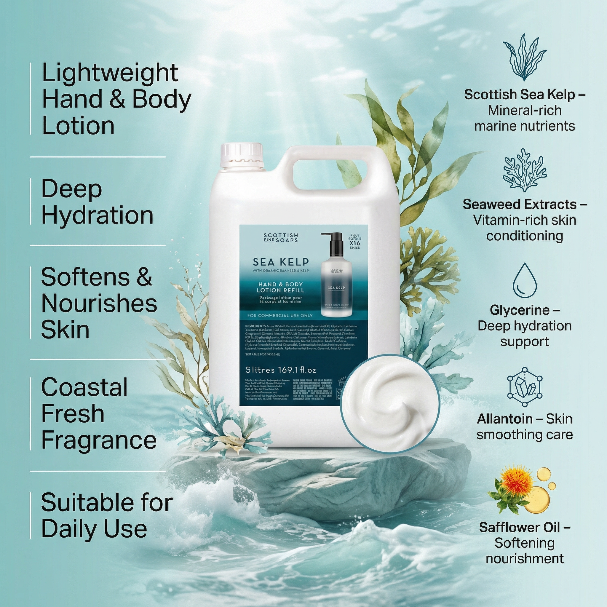 Scottish Fine Soaps Sea Kelp Moisturiser 5L