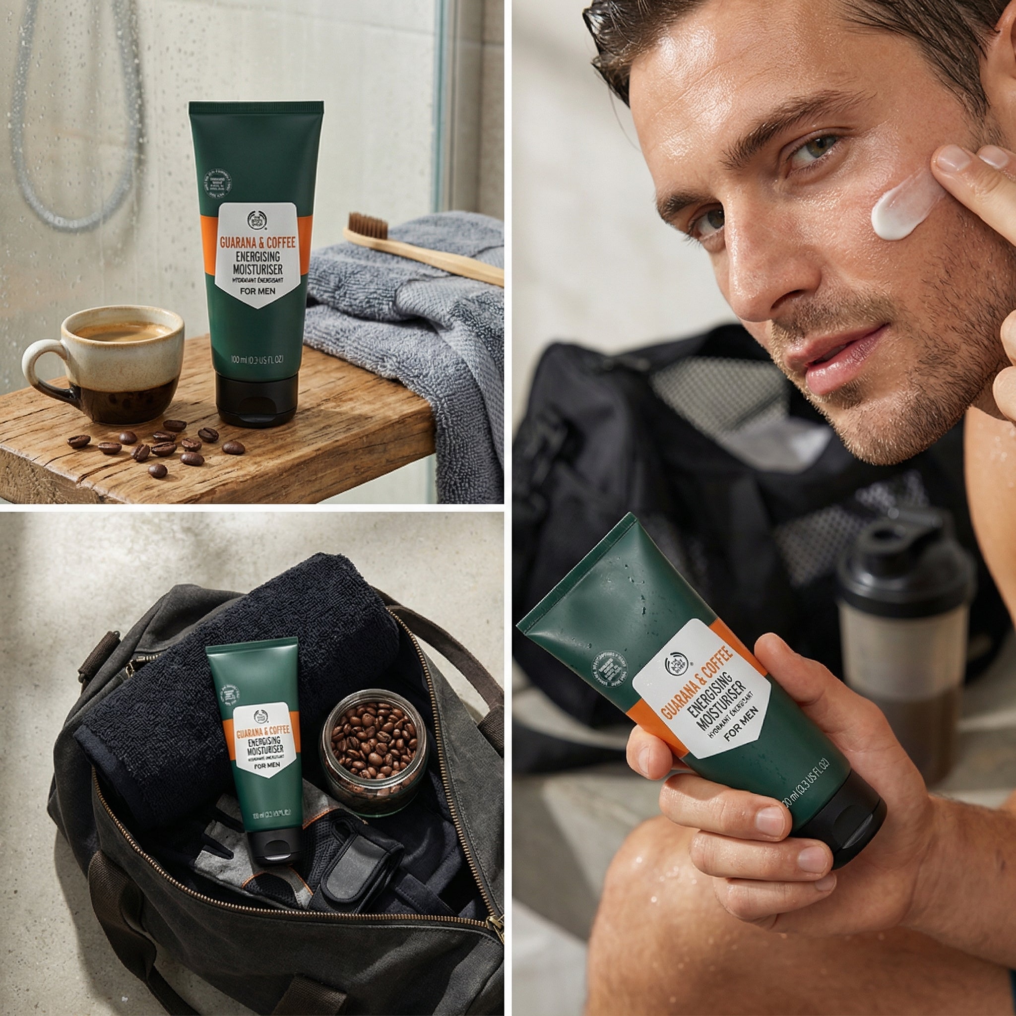 The Body Shop Guarana and Coffee Energising Moisturiser for Men (1x 100ml)