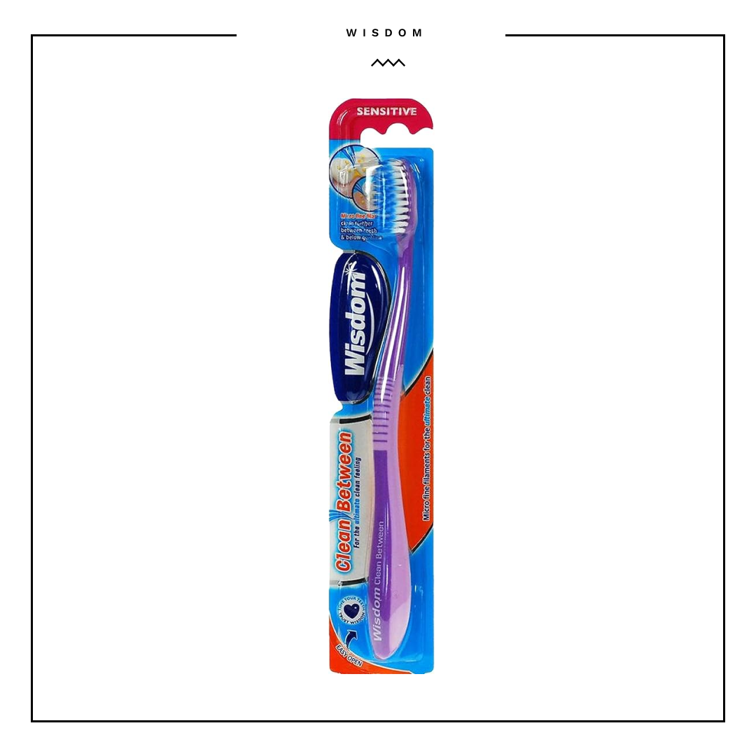 Wisdom Clean Between Sensitive Toothbrush 1pc