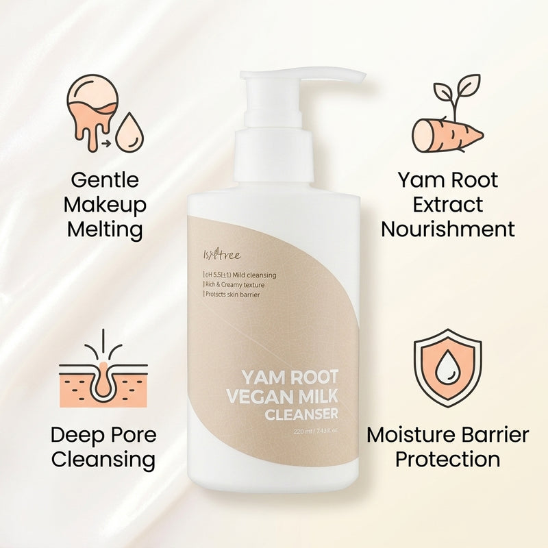 Isntree Yam Root Vegan Milk Cleansing Milk 220ml